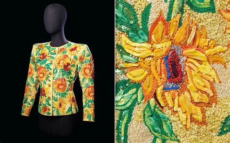 veste van gogh yves saint laurent|5 minutes with Yves Saint Laurent’s ‘Sunflowers’ jacket.